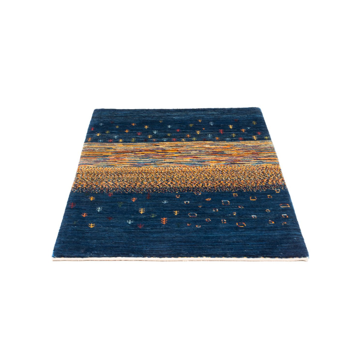 Gabbeh Tæppe - Loribaft Persisk - Royal - 126 x 83 cm - flerfarvet