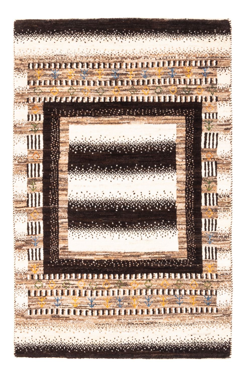 Gabbeh Tæppe - Loribaft Persisk - Royal - 111 x 72 cm - flerfarvet