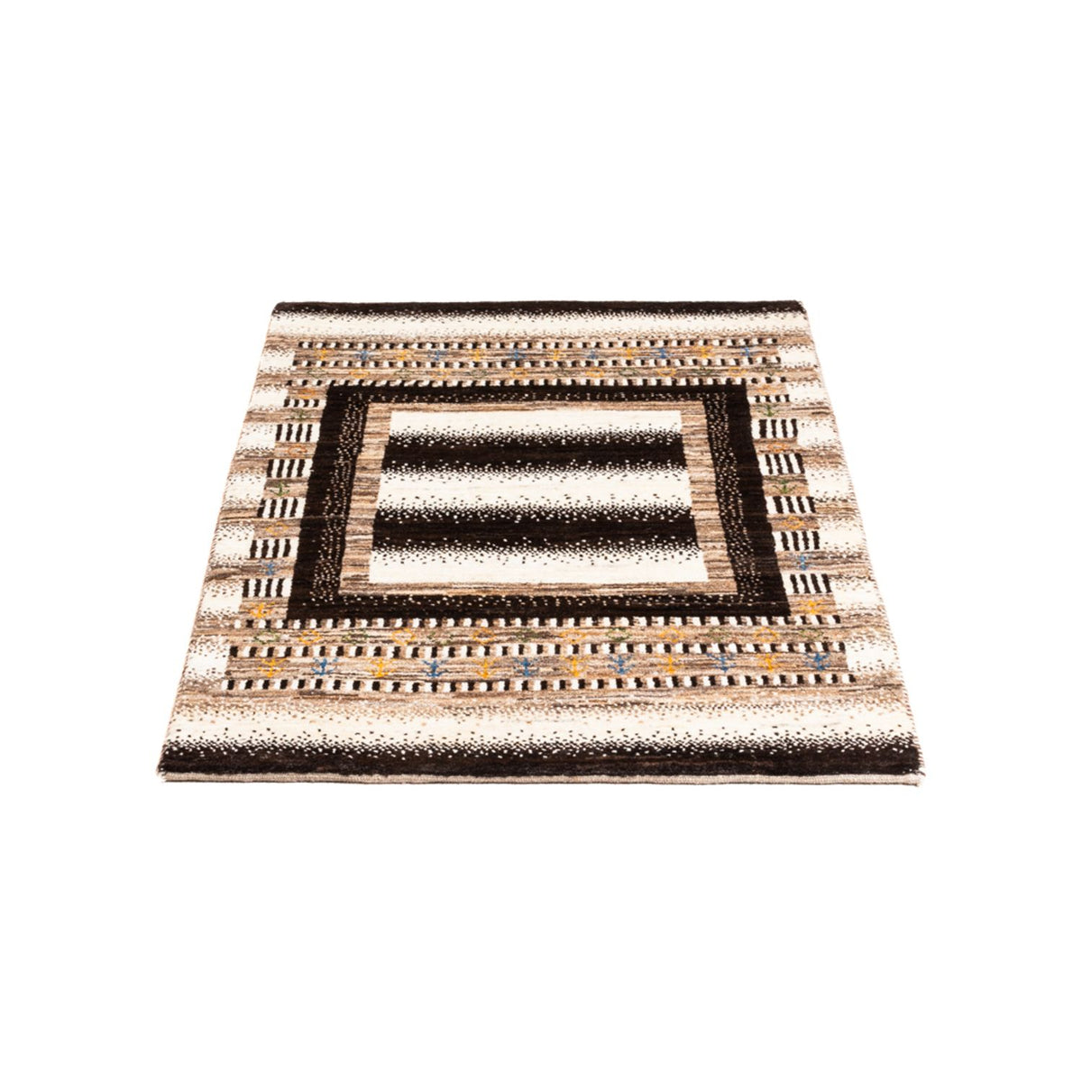 Gabbeh Tæppe - Loribaft Persisk - Royal - 111 x 72 cm - flerfarvet