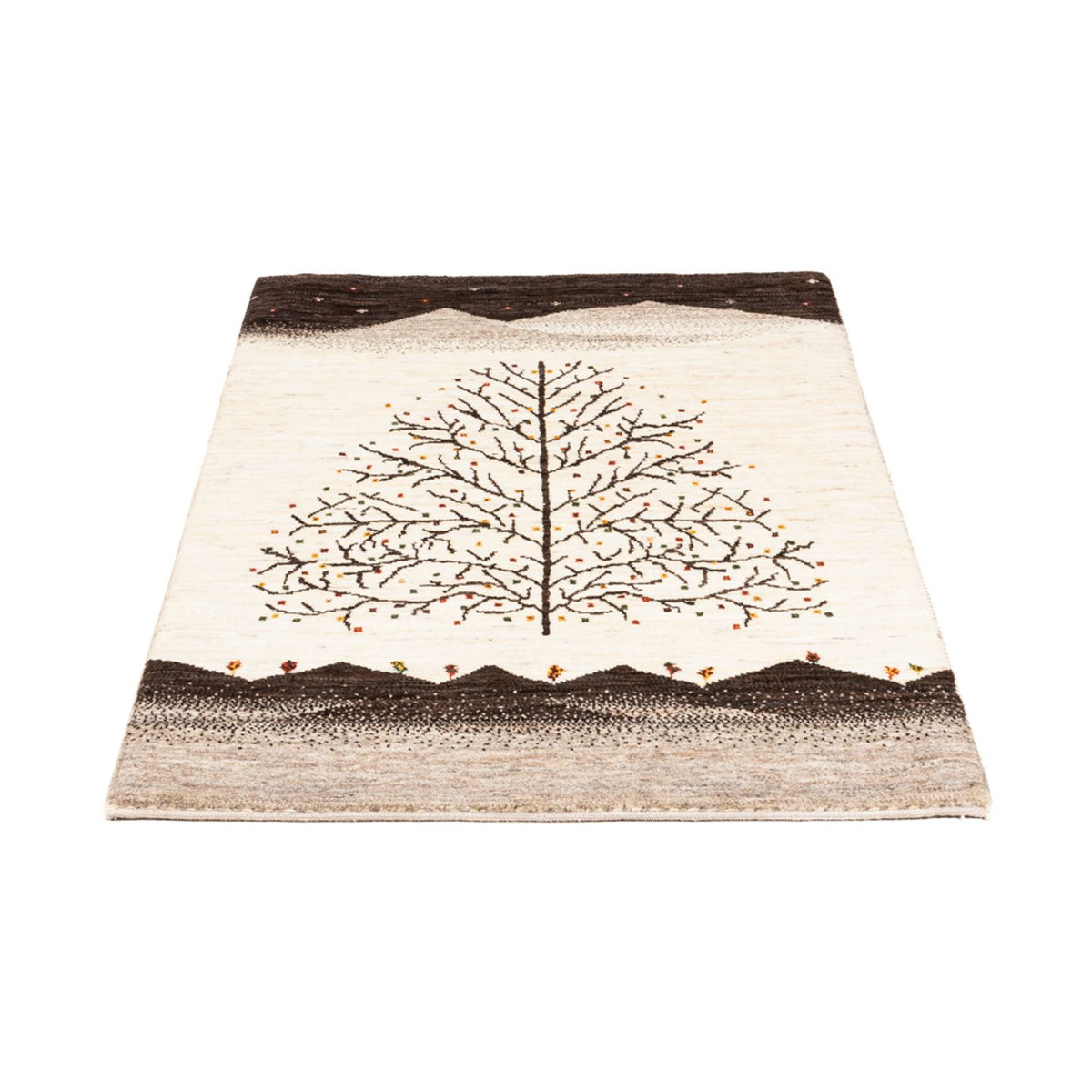 Gabbeh Tæppe - Loribaft Persisk - Royal - 132 x 84 cm - creme