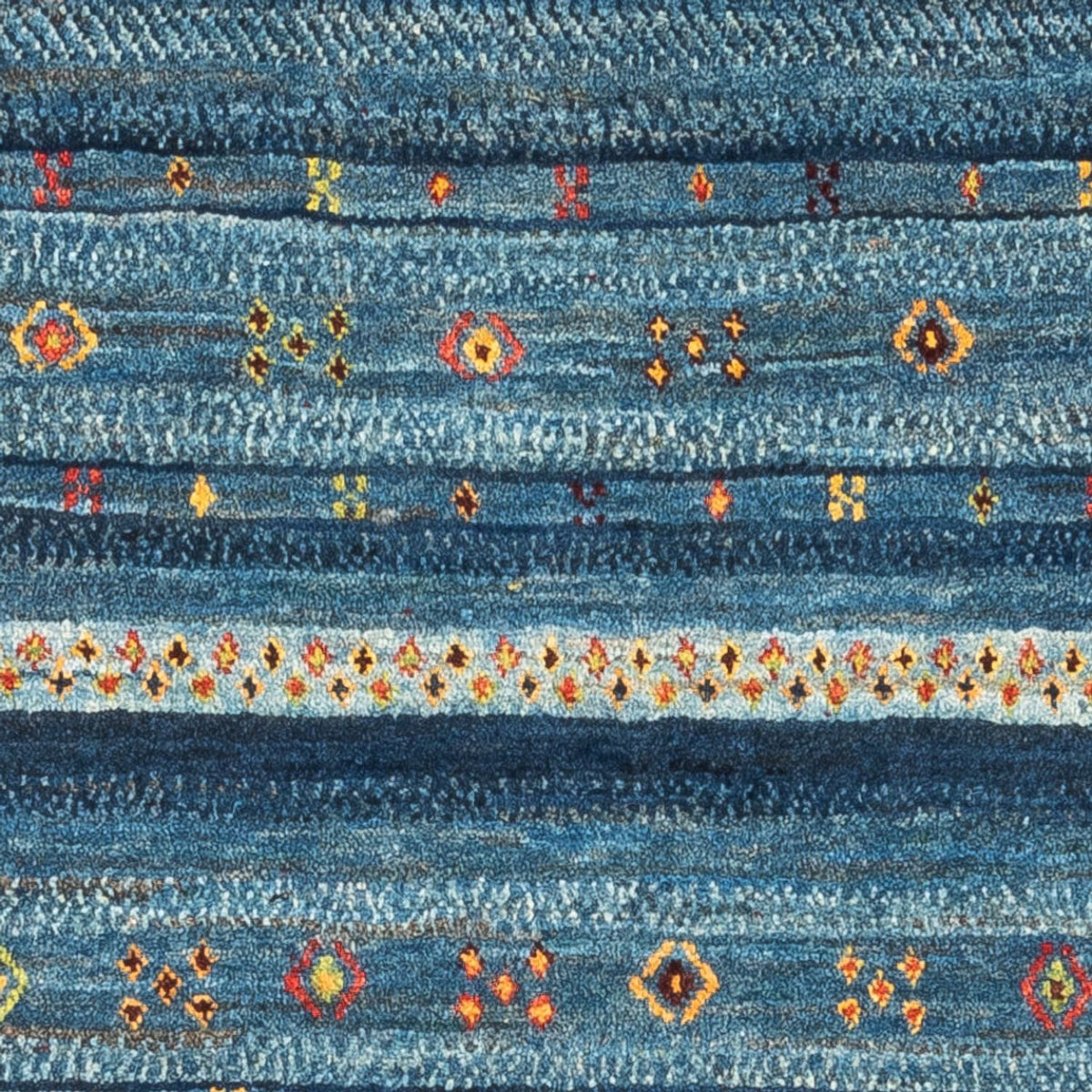 Gabbeh Tæppe - Loribaft Persisk - Royal - 129 x 84 cm - flerfarvet