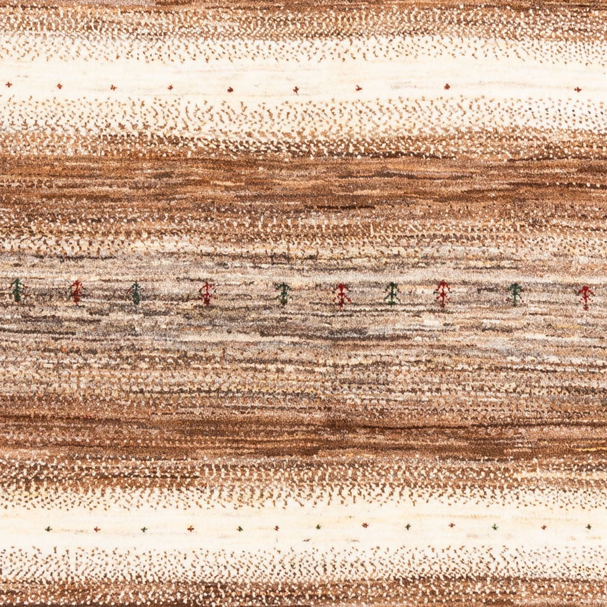 Gabbeh Tæppe - Loribaft Persisk - 213 x 159 cm - natur
