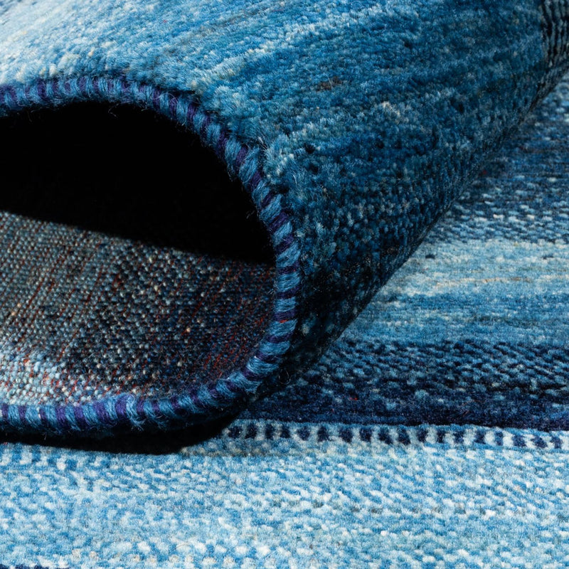 Gabbeh Tæppe - Loribaft Persisk - Royal - 210 x 150 cm - blå