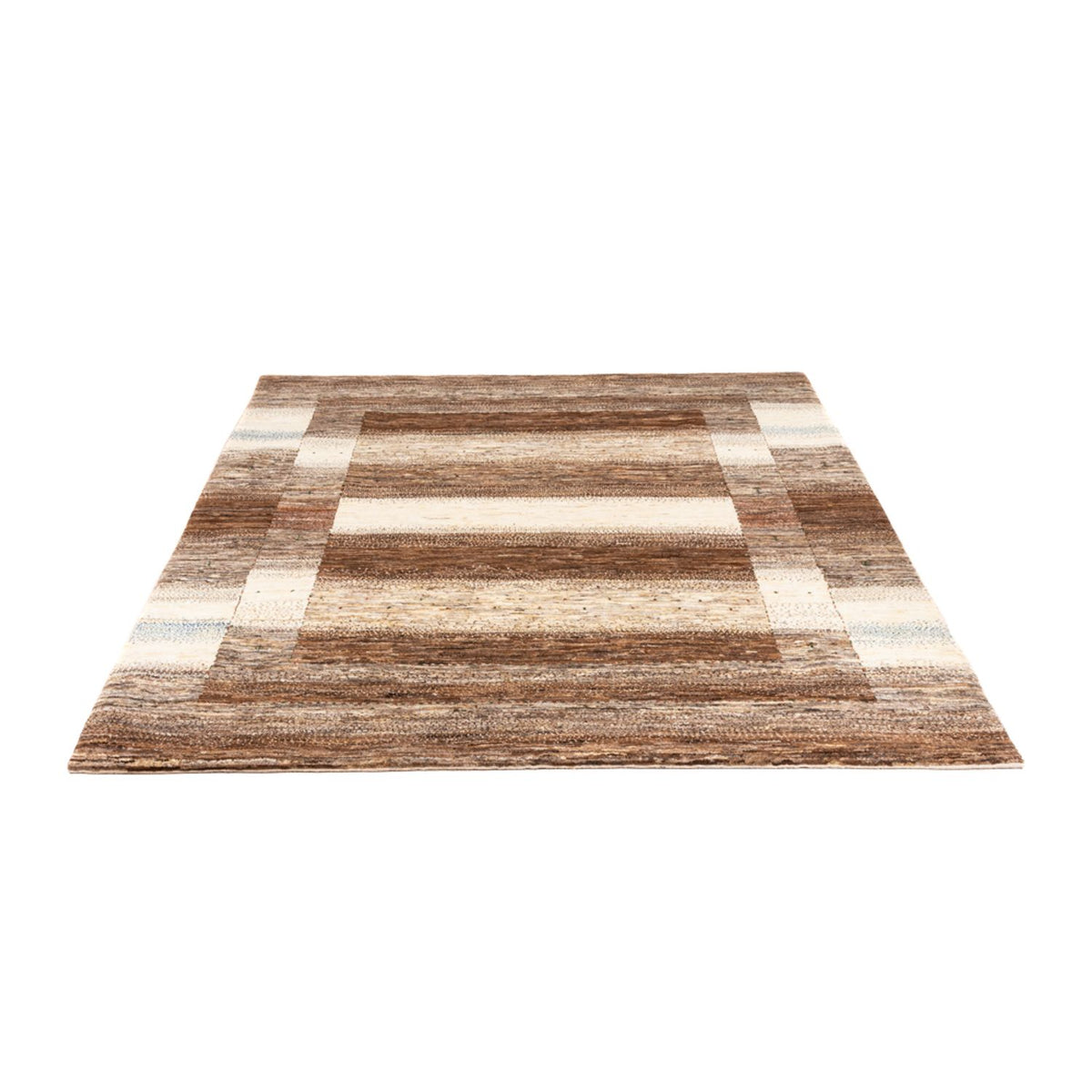 Gabbeh Tæppe - Loribaft Persisk - 201 x 158 cm - natur