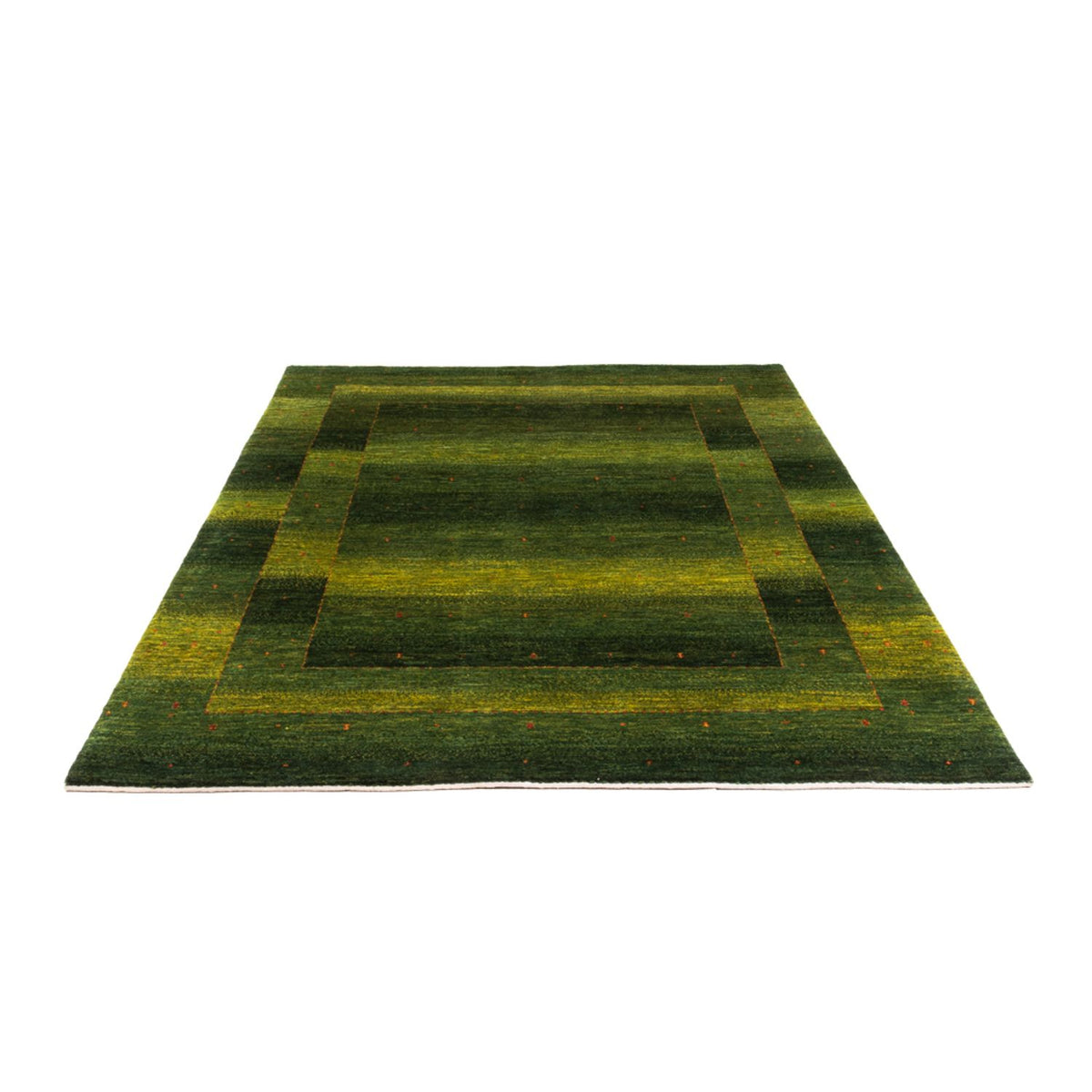 Gabbeh Tæppe - Loribaft Persisk - 207 x 154 cm - grøn
