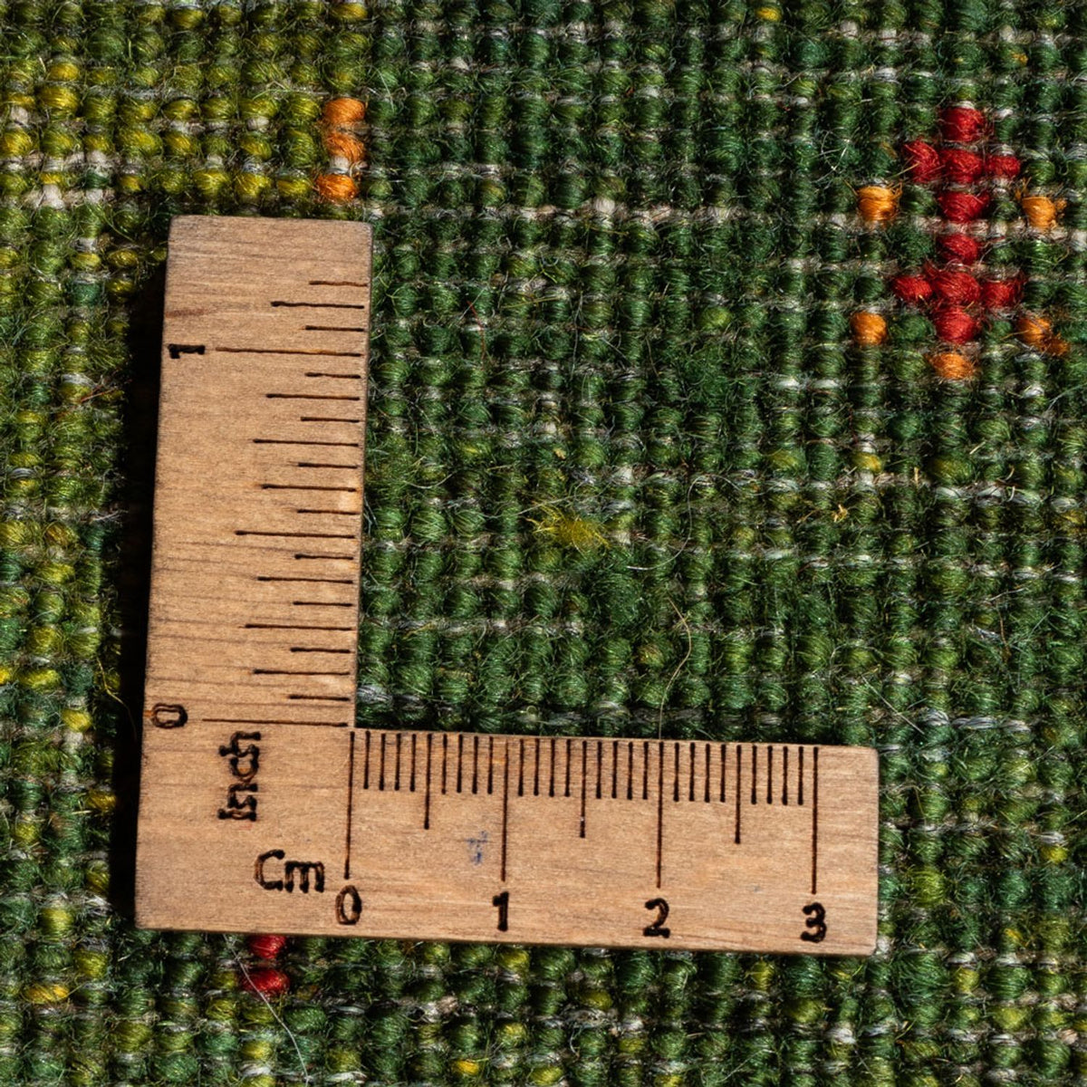 Gabbeh Tæppe - Loribaft Persisk - 207 x 154 cm - grøn