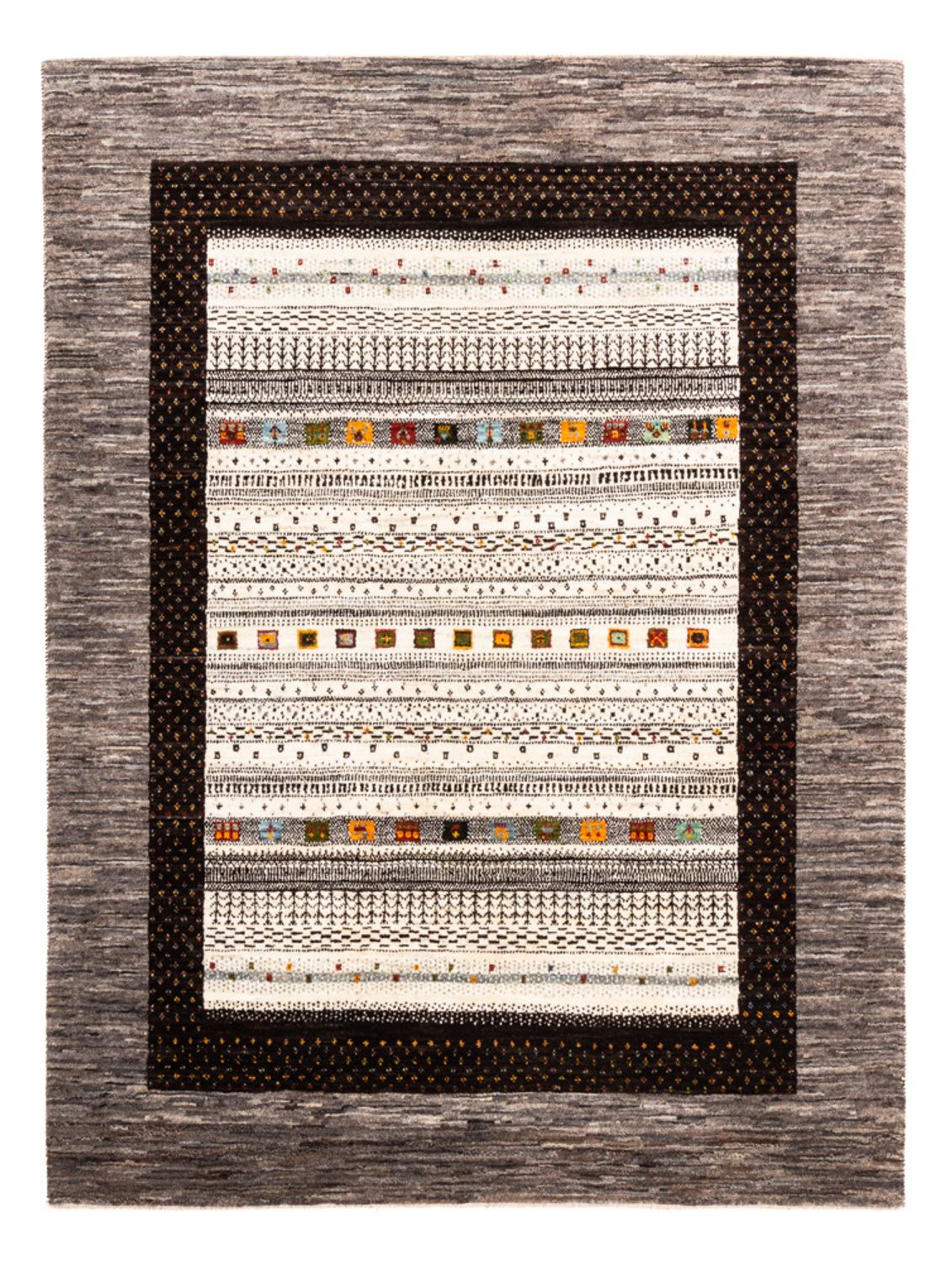 Gabbeh Tæppe - Loribaft Persisk - Royal - 208 x 152 cm - natur