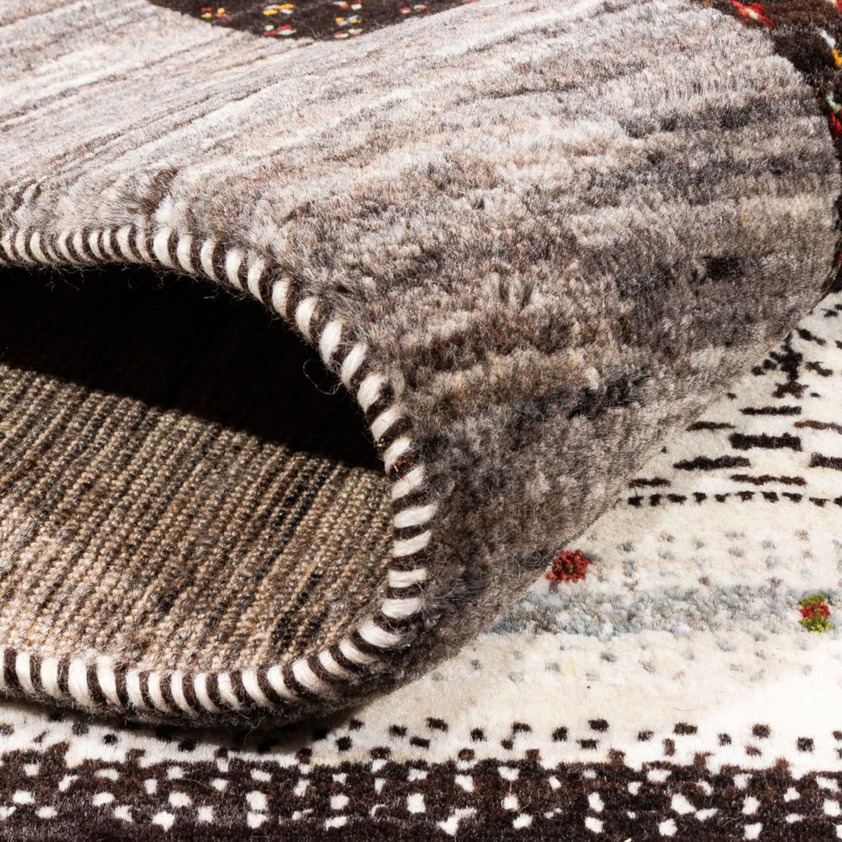 Gabbeh Tæppe - Loribaft Persisk - Royal - 208 x 152 cm - natur