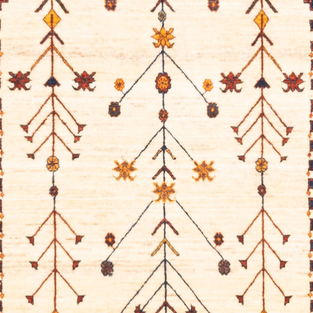 Gabbeh-tæppe - Persisk - 160 x 87 cm - beige