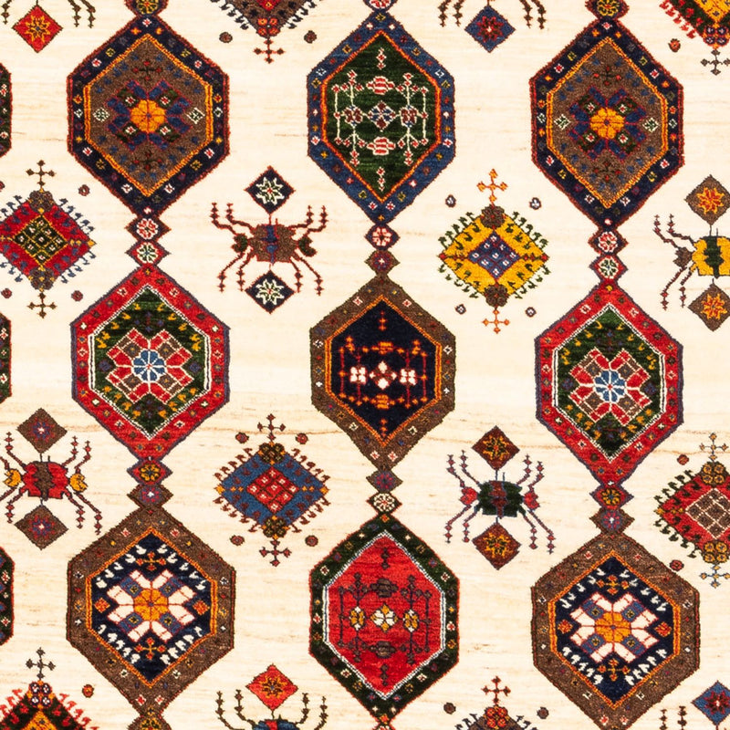 Gabbeh-tæppe - Persisk - 205 x 153 cm - flerfarvet