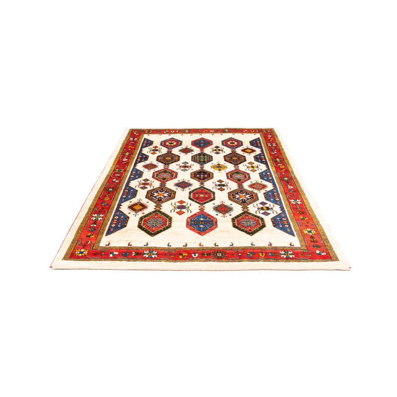 Gabbeh-tæppe - Persisk - 205 x 153 cm - flerfarvet