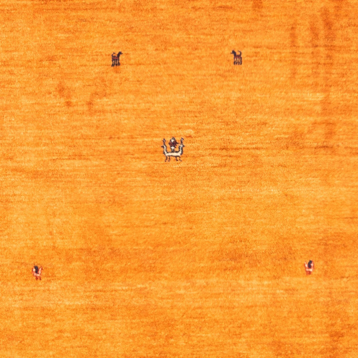 Gabbeh-tæppe - Persisk - 162 x 107 cm - guld