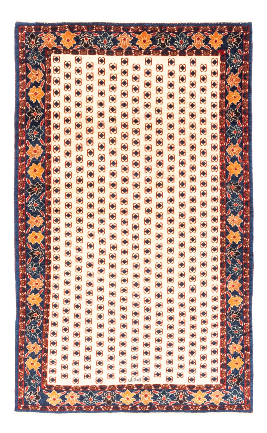 Gabbeh-tæppe - Persisk - 205 x 133 cm - creme