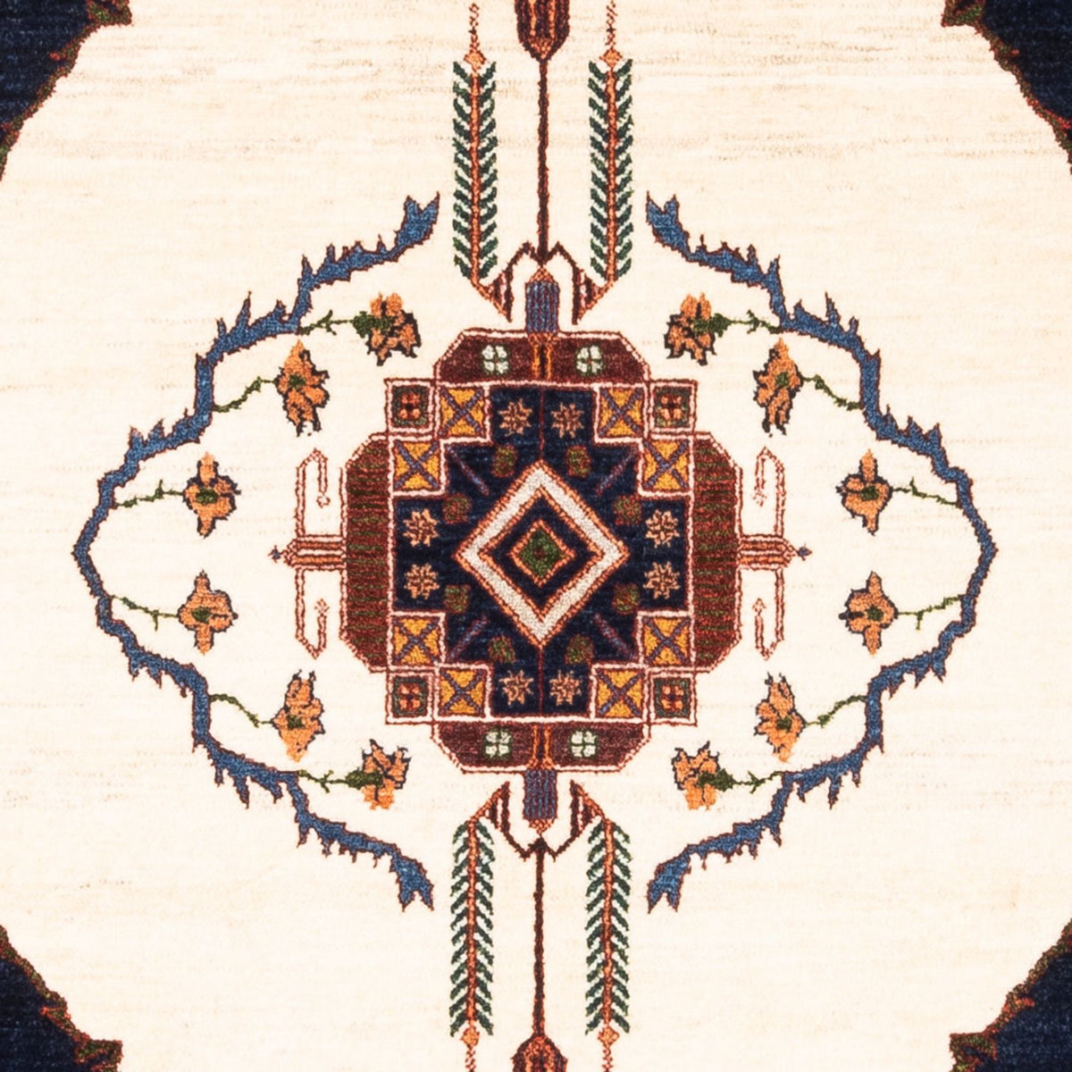 Gabbeh-tæppe - Persisk - 162 x 115 cm - creme