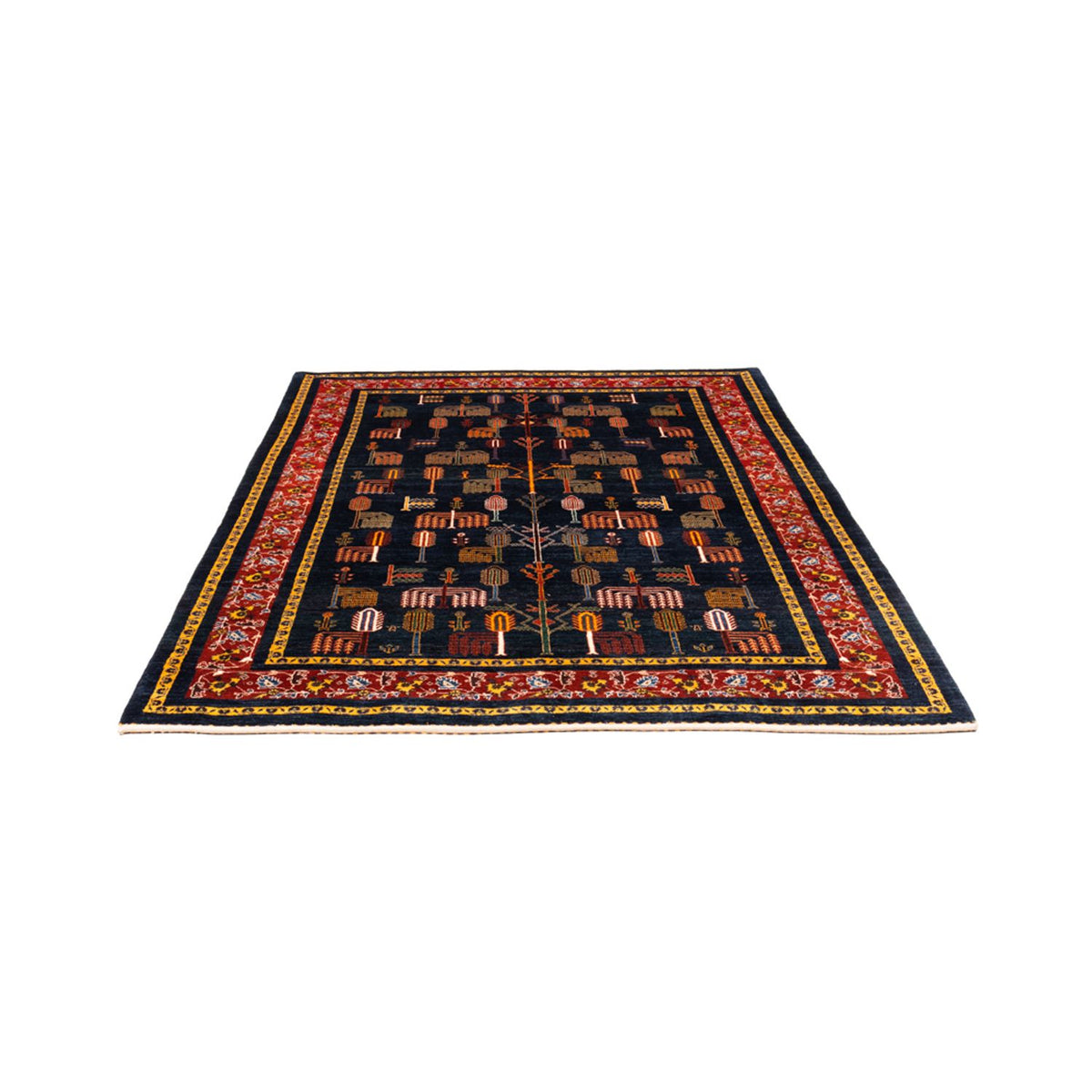 Gabbeh-tæppe - Persisk - 240 x 170 cm - mørkeblå