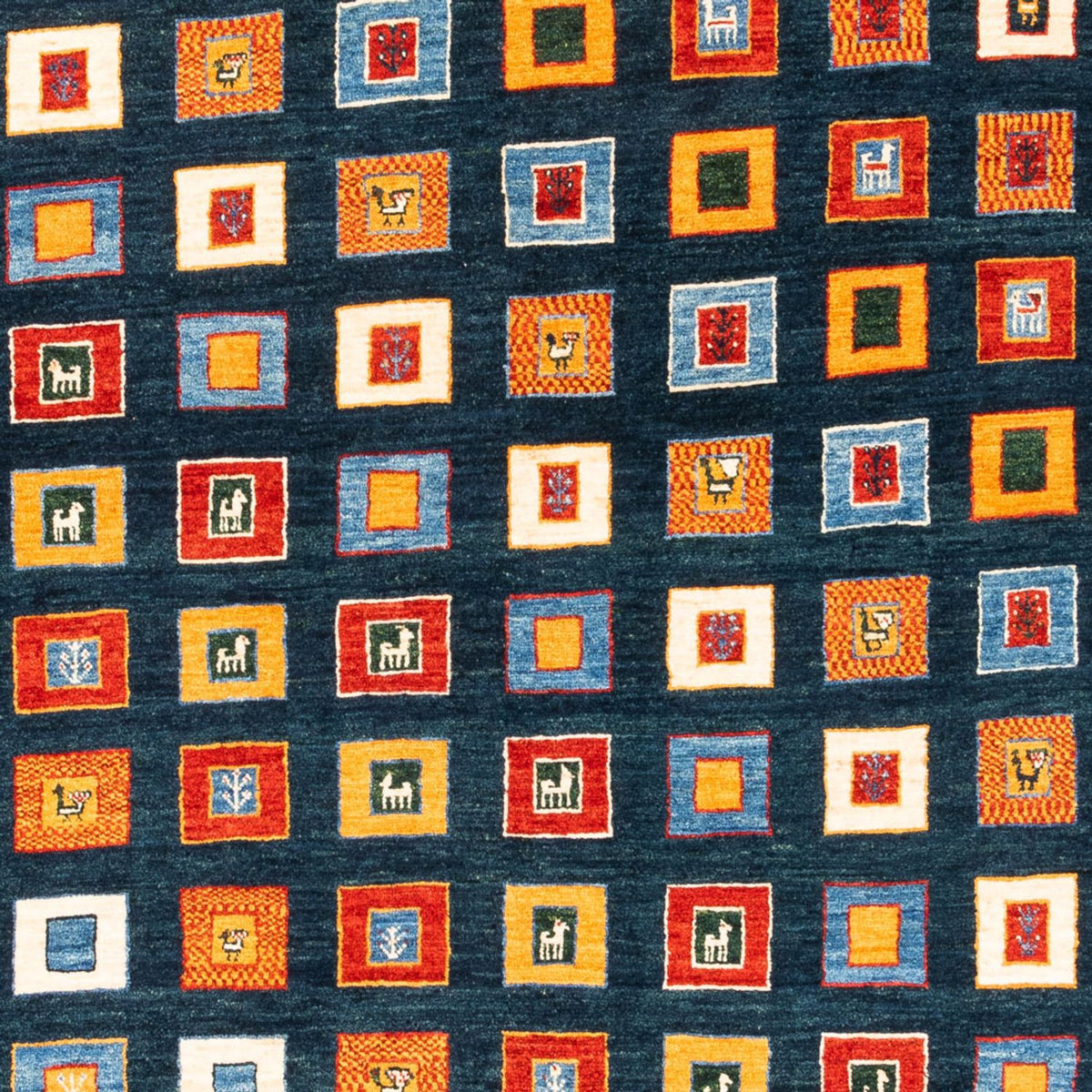 Gabbeh-tæppe - Persisk - 238 x 168 cm - flerfarvet
