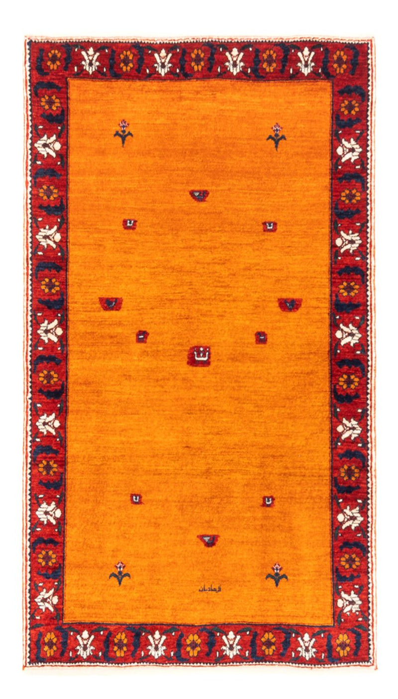 Gabbeh-tæppe - Persisk - 165 x 104 cm - guld