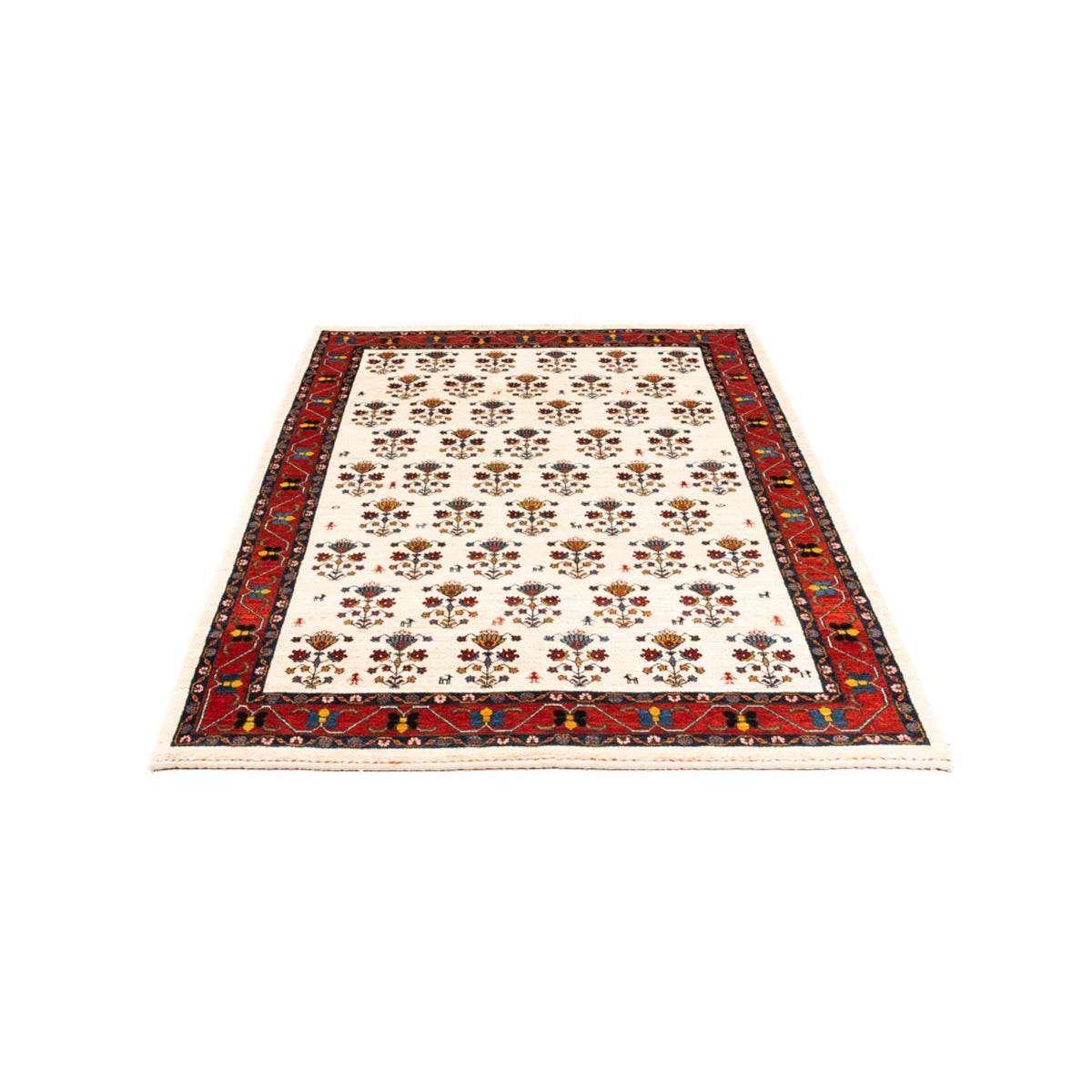 Gabbeh-tæppe - Persisk - 194 x 127 cm - creme