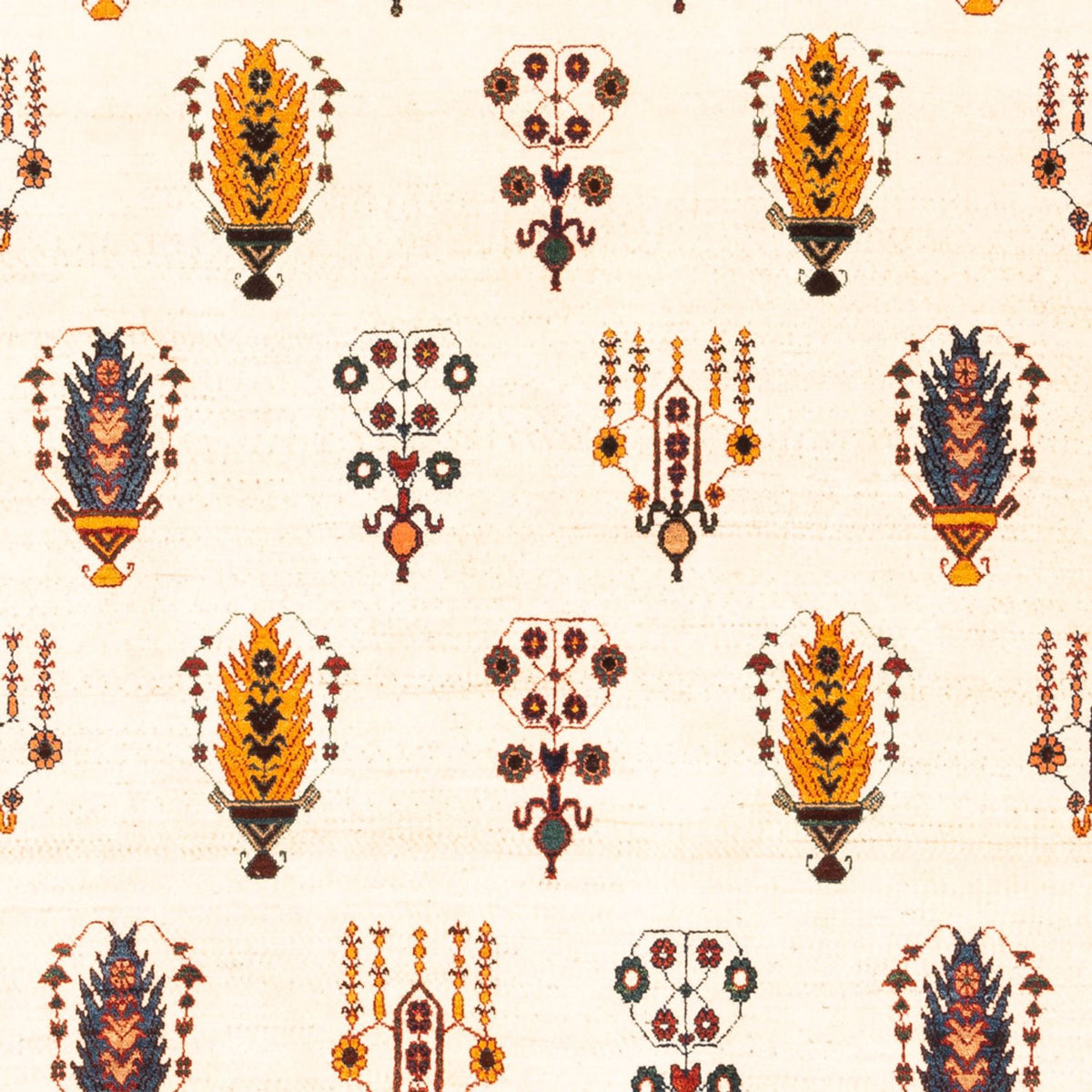 Gabbeh-tæppe - Persisk - 215 x 152 cm - creme