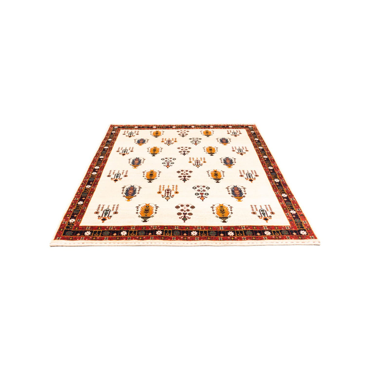 Gabbeh-tæppe - Persisk - 215 x 152 cm - creme