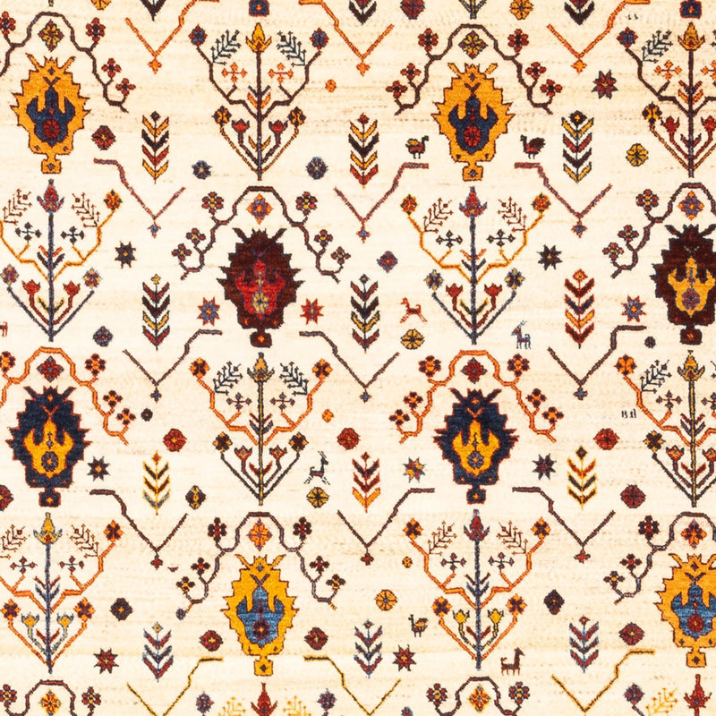 Gabbeh-tæppe - Persisk - 212 x 155 cm - creme