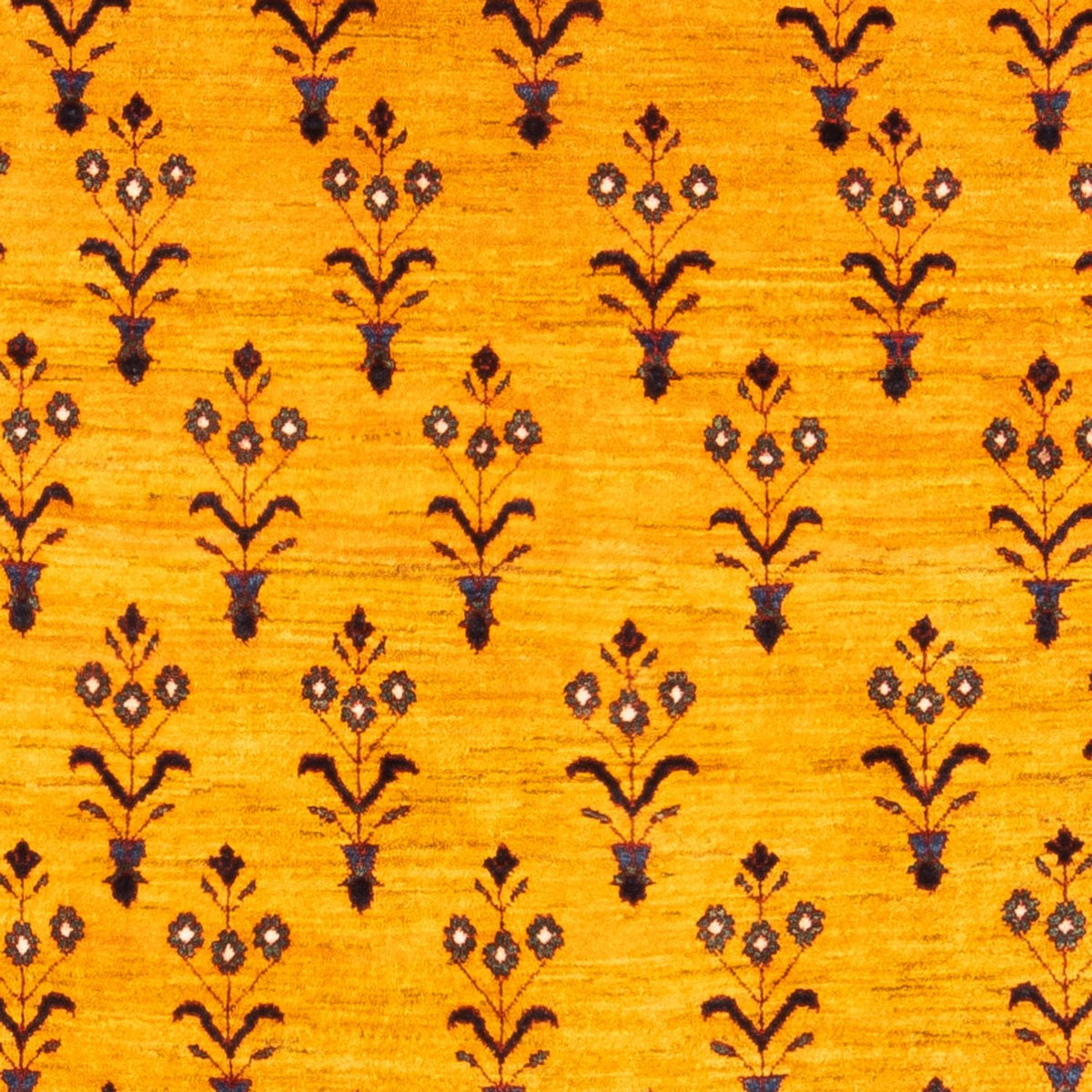 Gabbeh-tæppe - Persisk - 198 x 149 cm - guld