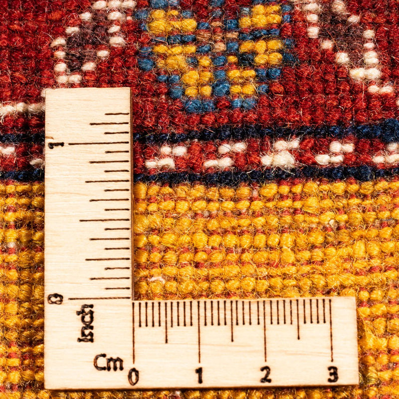 Gabbeh-tæppe - Persisk - 198 x 149 cm - guld