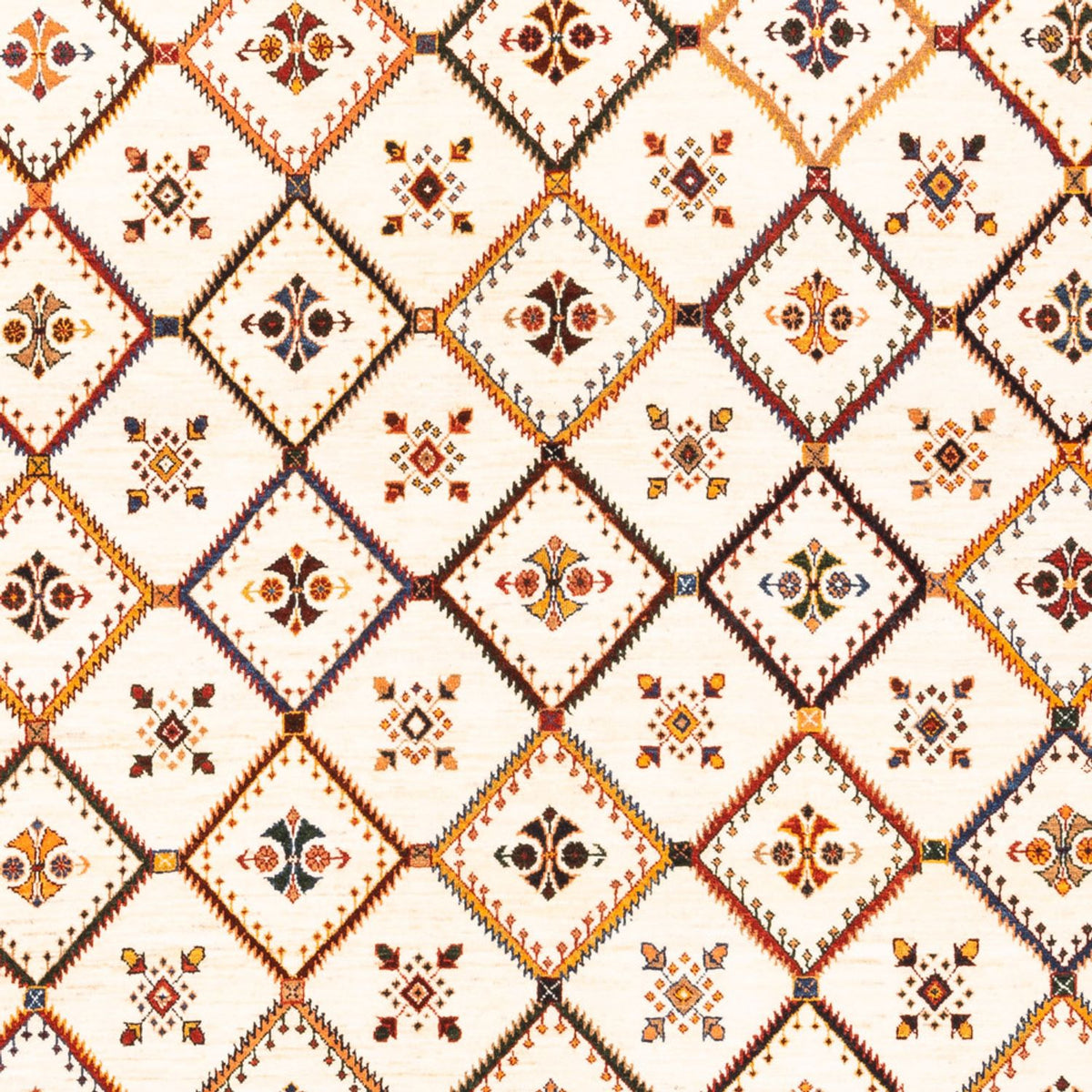 Gabbeh-tæppe - Persisk - 234 x 180 cm - creme