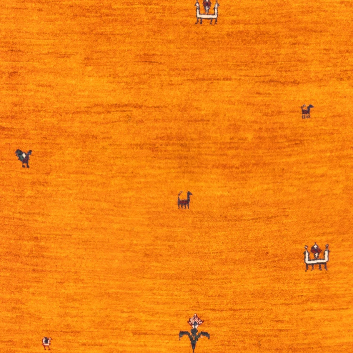 Gabbeh-tæppe - Persisk - 165 x 107 cm - guld