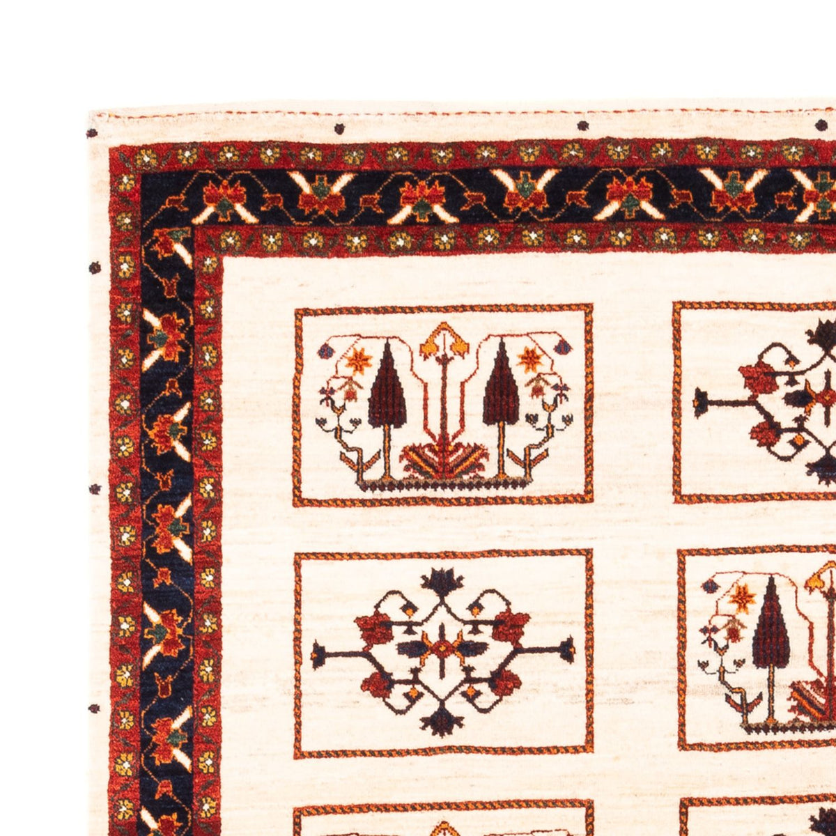 Gabbeh-tæppe - Persisk - 210 x 154 cm - creme