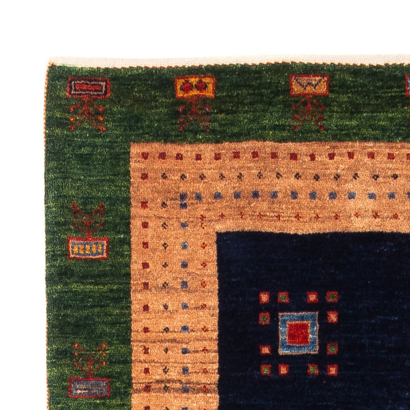 Løber Gabbeh-tæppe - Persisk - 202 x 82 cm - mørkeblå