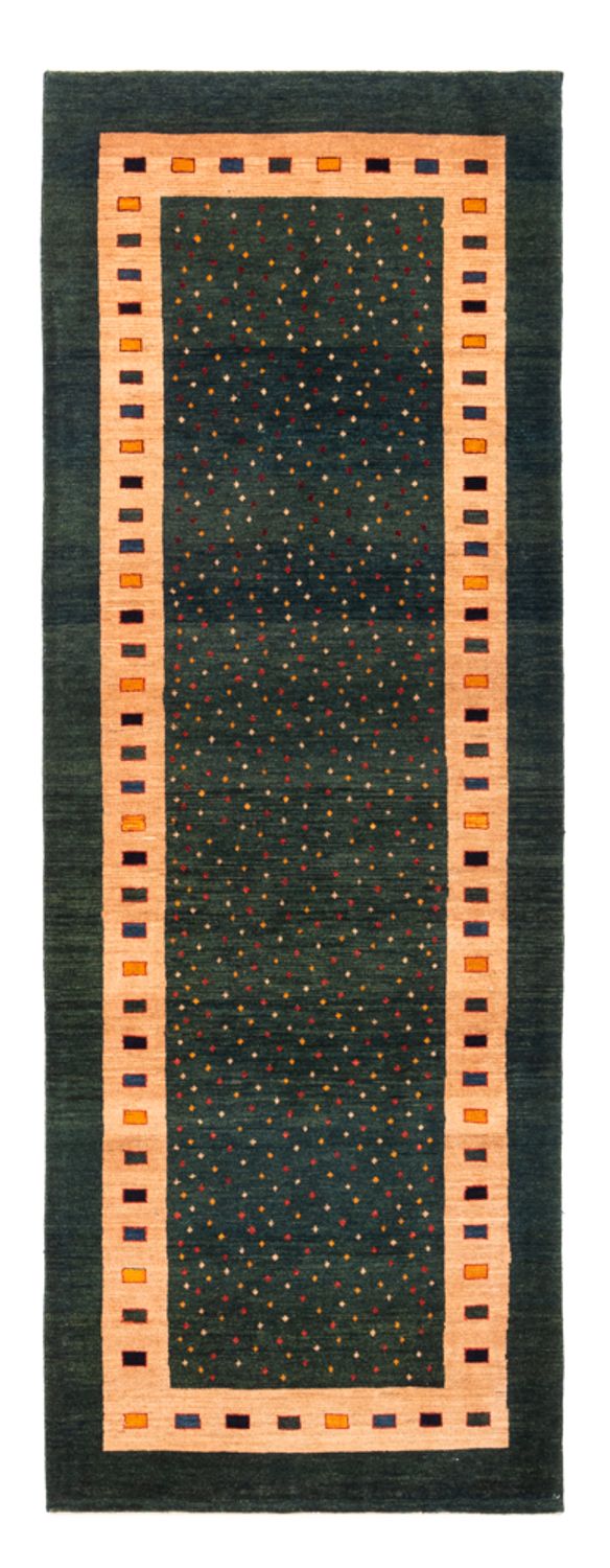 Løber Gabbeh-tæppe - Persisk - 226 x 86 cm - grøn