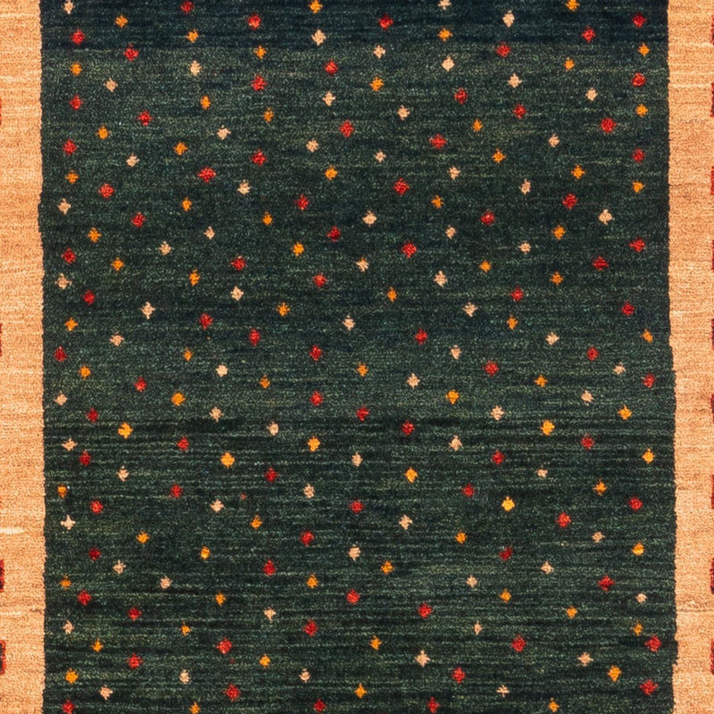 Løber Gabbeh-tæppe - Persisk - 226 x 86 cm - grøn