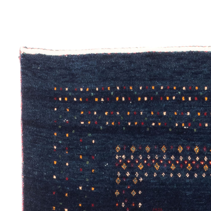 Løber Gabbeh-tæppe - Persisk - 245 x 83 cm - mørkeblå