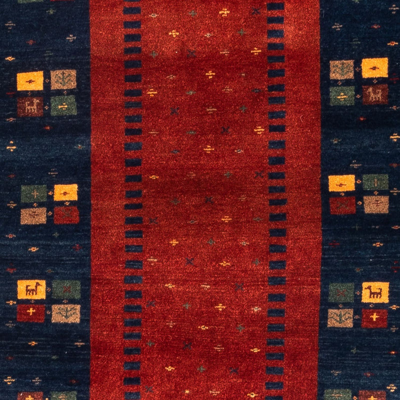 Løber Gabbeh-tæppe - Persisk - 214 x 80 cm - rød