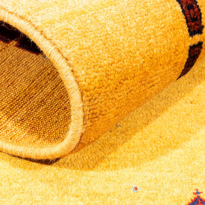 Gabbeh-tæppe - Persisk - 155 x 83 cm - gul