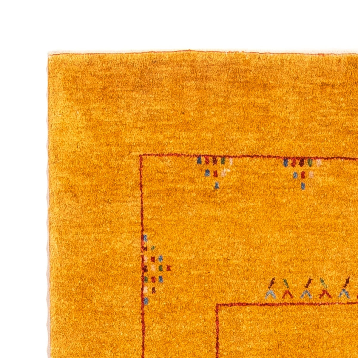 Løber Gabbeh-tæppe - Persisk - 204 x 84 cm - guld