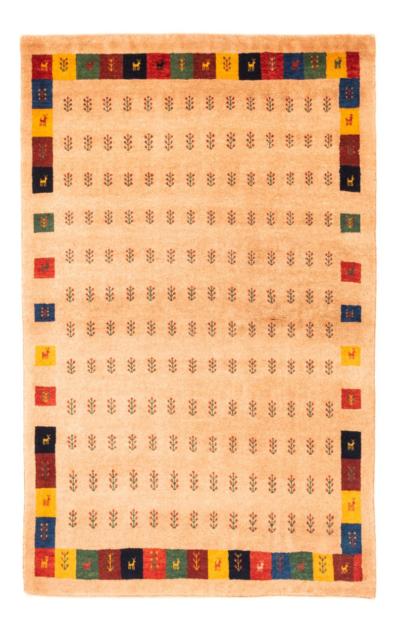 Gabbeh-tæppe - Persisk - 155 x 107 cm - beige