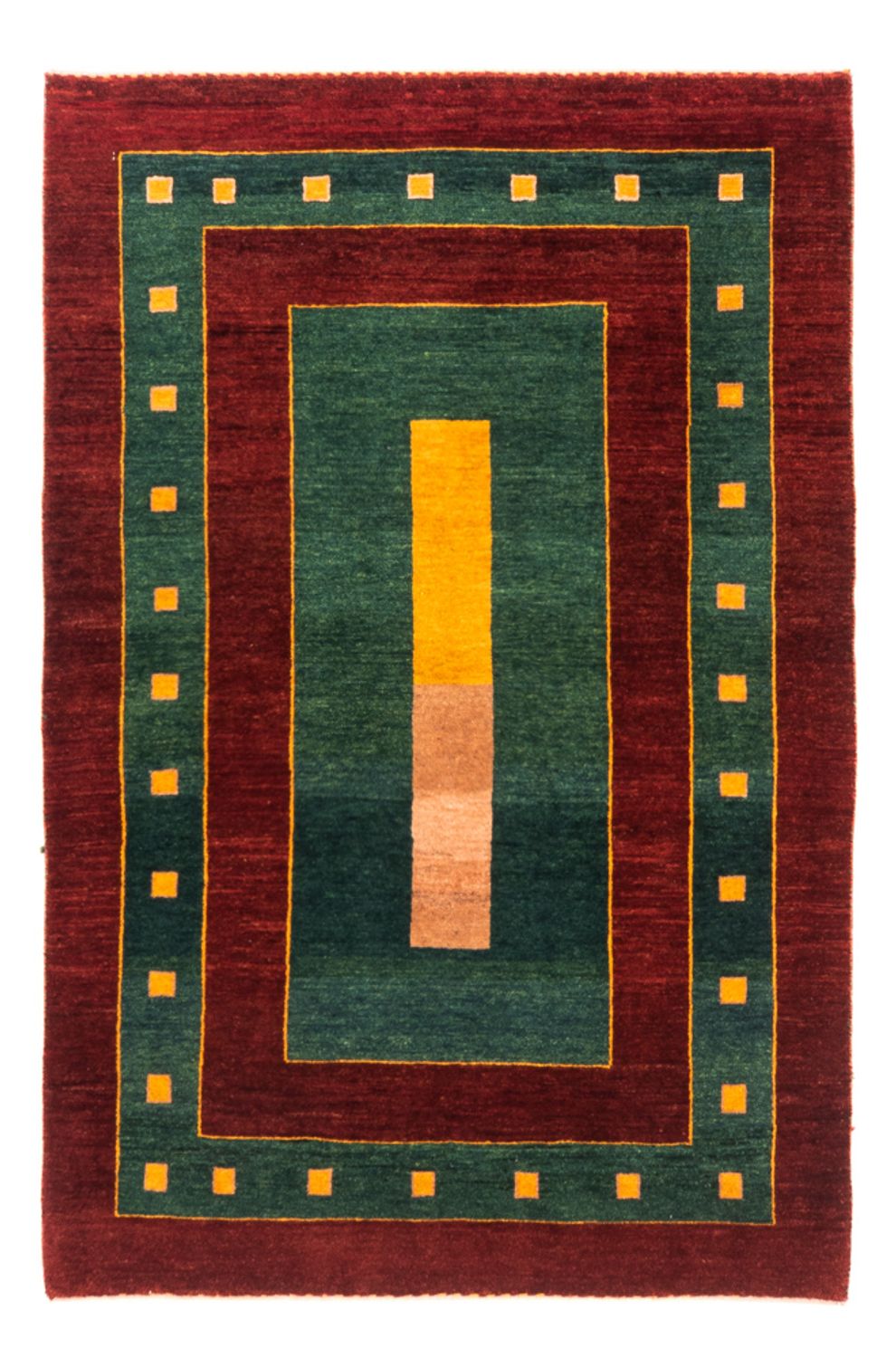 Gabbeh-tæppe - Persisk - 156 x 106 cm - grøn