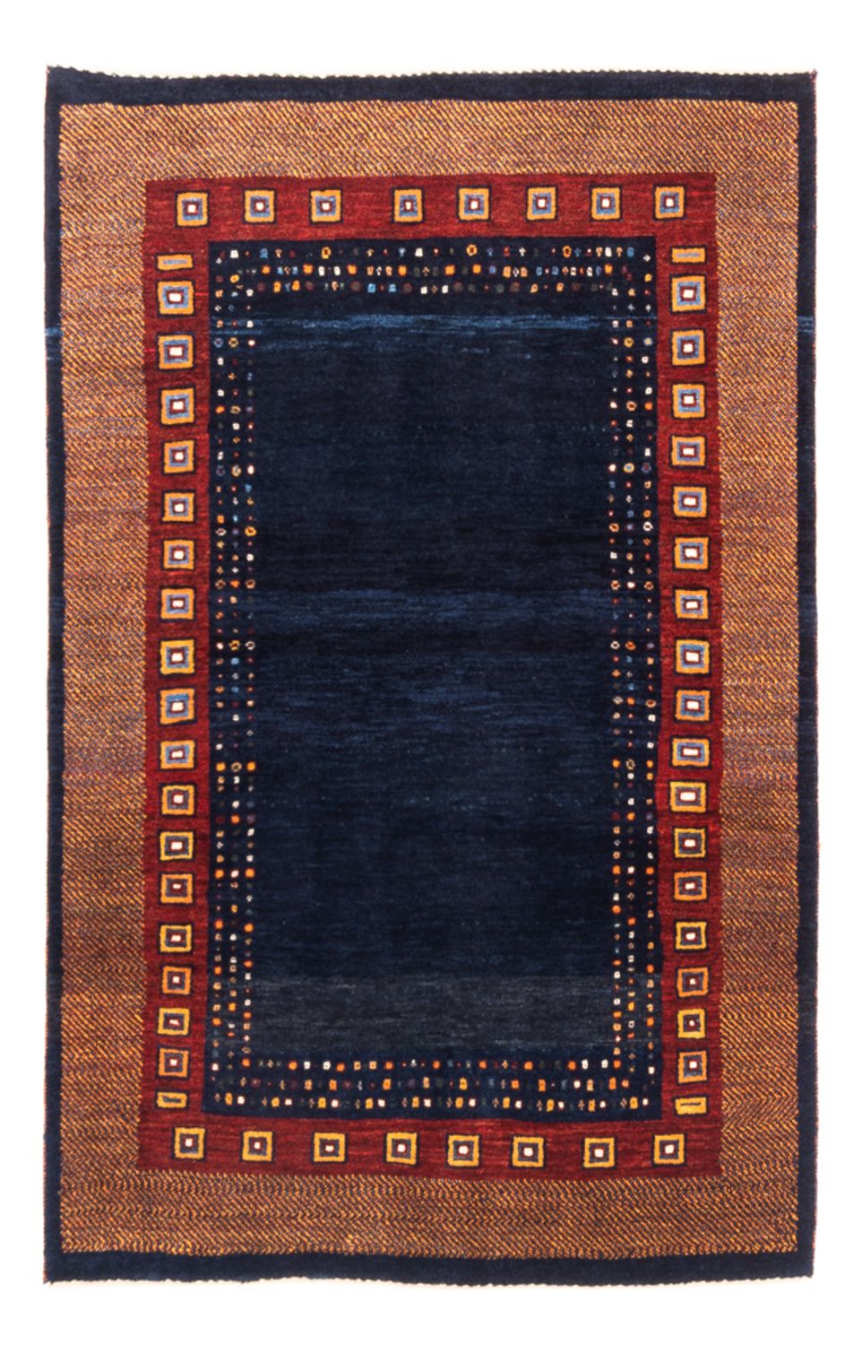 Gabbeh-tæppe - Persisk - 150 x 100 cm - blå