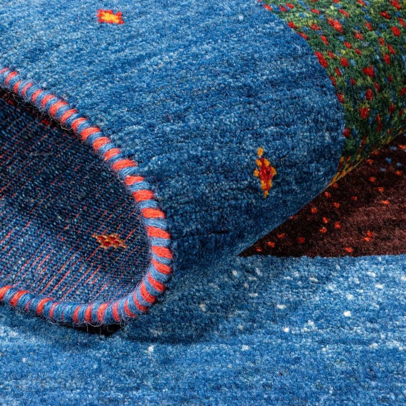 Gabbeh-tæppe - Persisk - 120 x 82 cm - flerfarvet