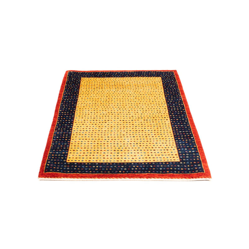Gabbeh-tæppe - Persisk - 129 x 80 cm - guld