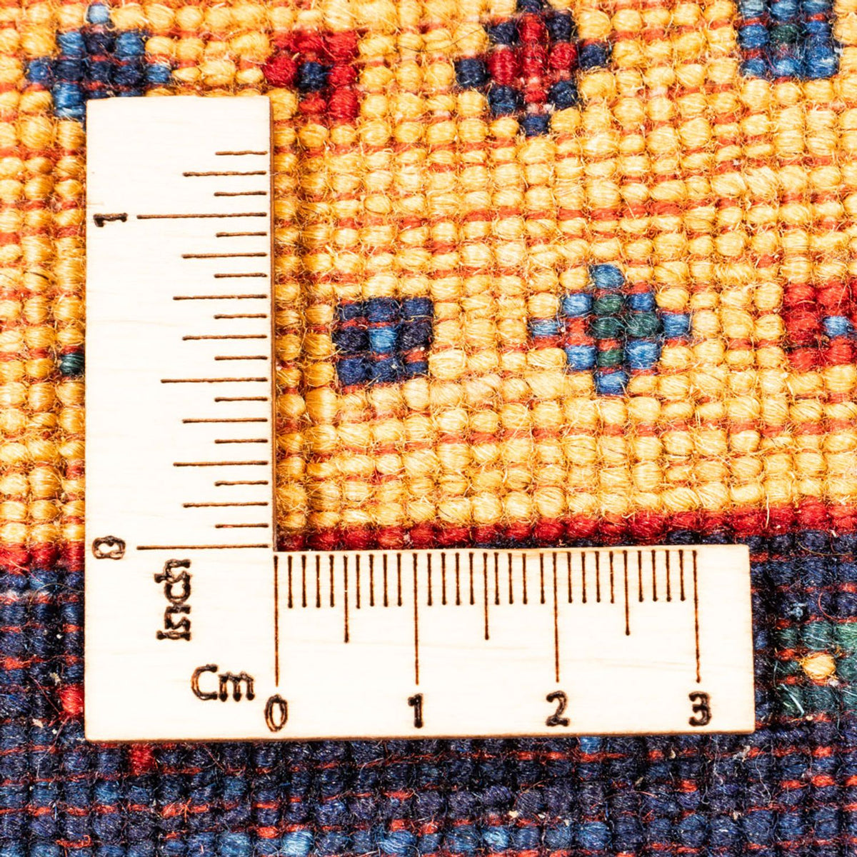 Gabbeh-tæppe - Persisk - 129 x 80 cm - guld