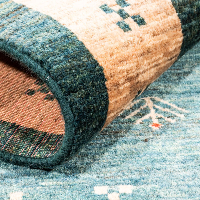 Gabbeh-tæppe - Persisk - 146 x 102 cm - grøn