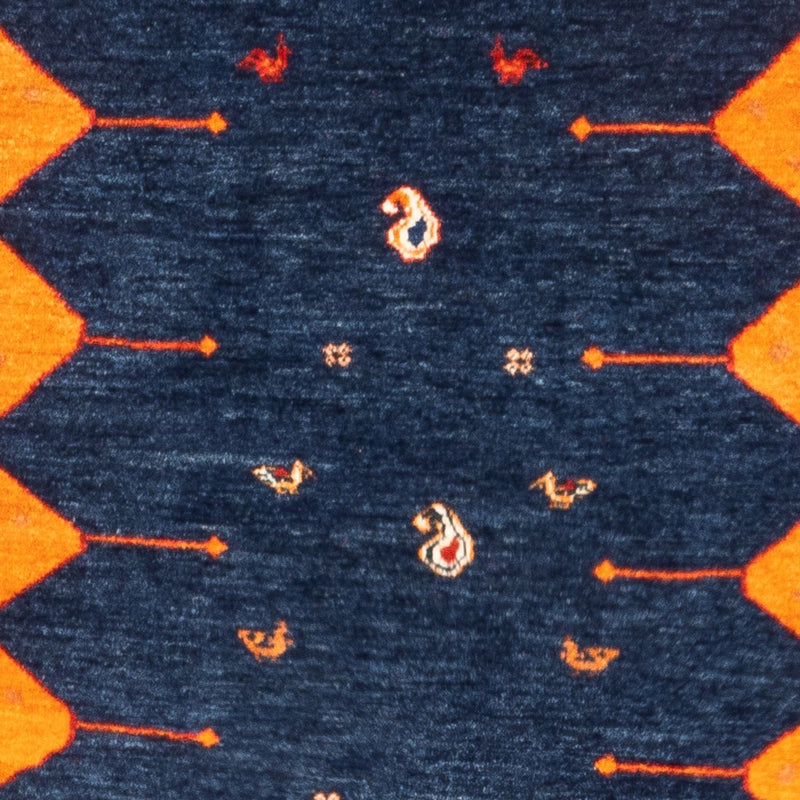 Gabbeh-tæppe - Persisk - 164 x 103 cm - mørkeblå