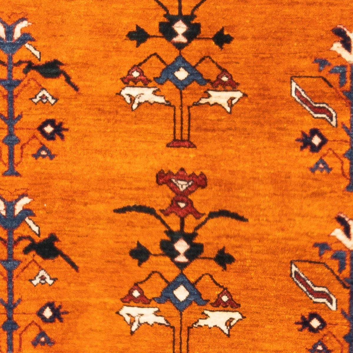 Gabbeh-tæppe - Persisk - 150 x 106 cm - guld