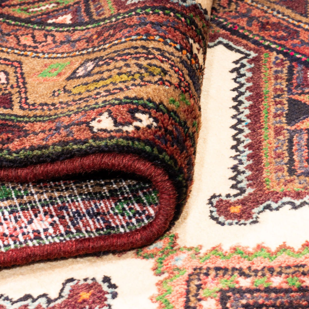 Løber Persisk tæppe - Nomadisk - 307 x 82 cm - creme