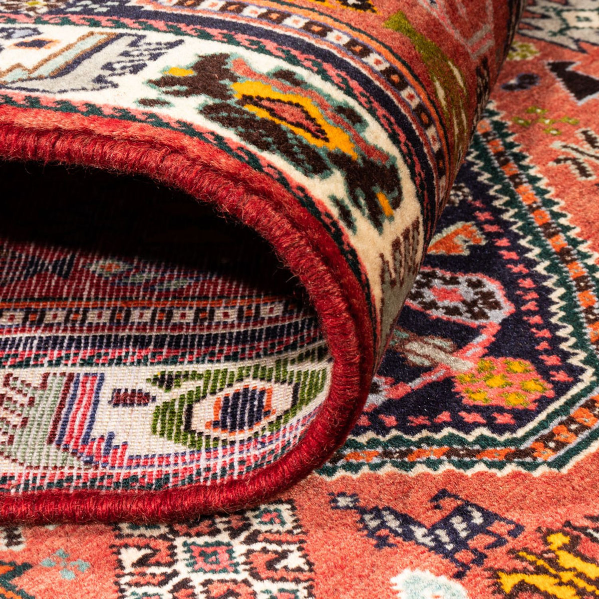 Løber Persisk tæppe - Nomadisk - 258 x 80 cm - rød