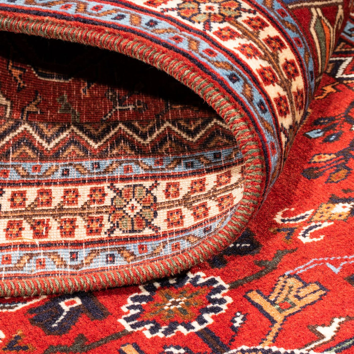 Løber Persisk tæppe - Nomadisk - 248 x 85 cm - rød