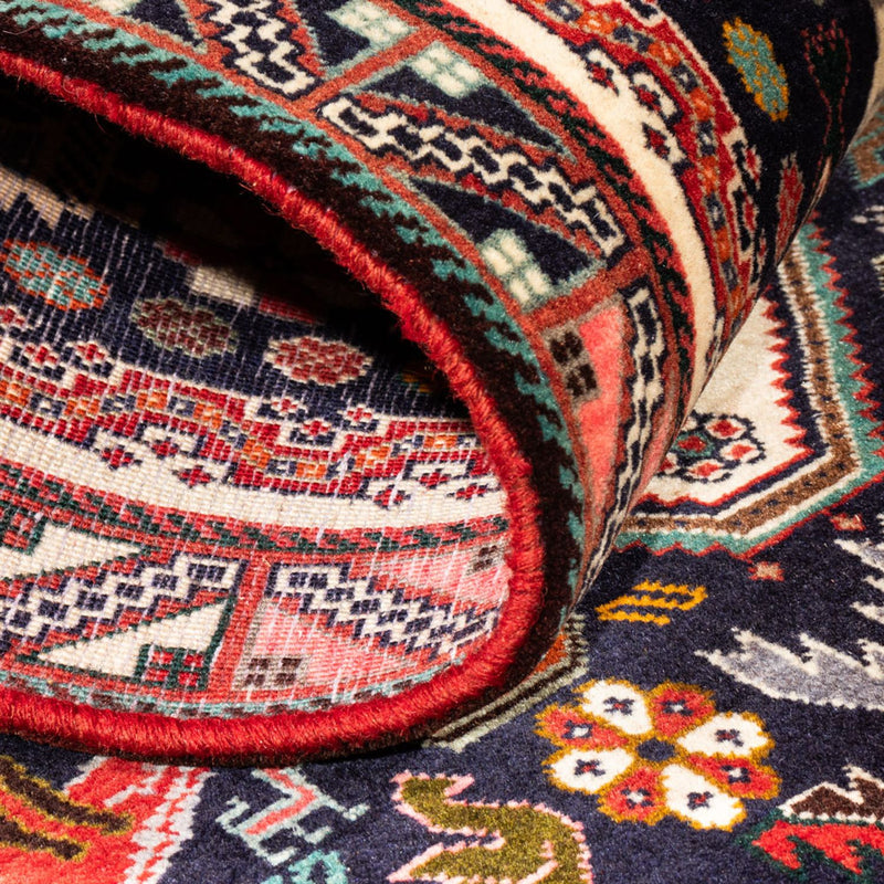 Løber Persisk tæppe - Nomadisk - 262 x 83 cm - mørkeblå